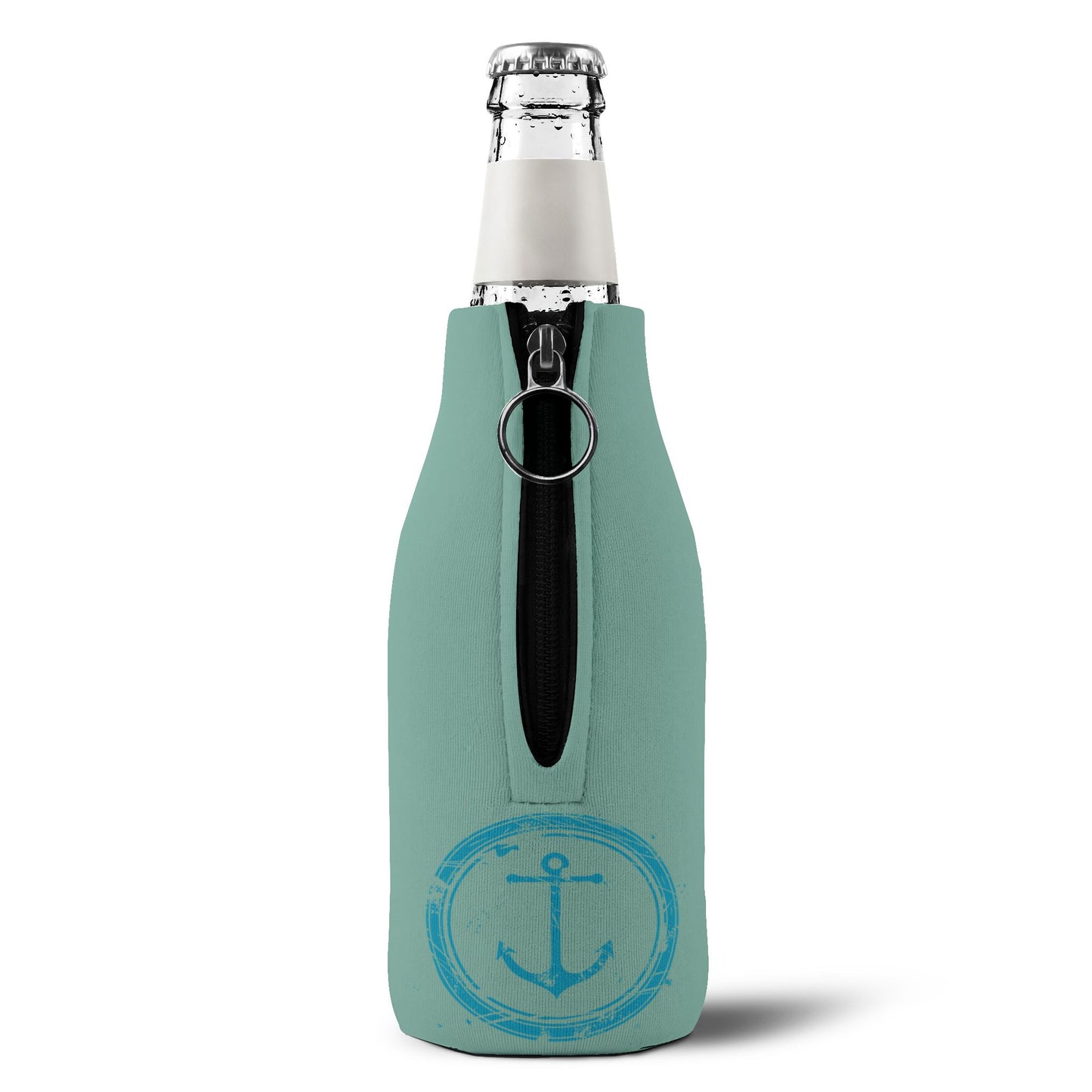 Oyster Pointe Zip-Up Bottle Cooler Sleeve