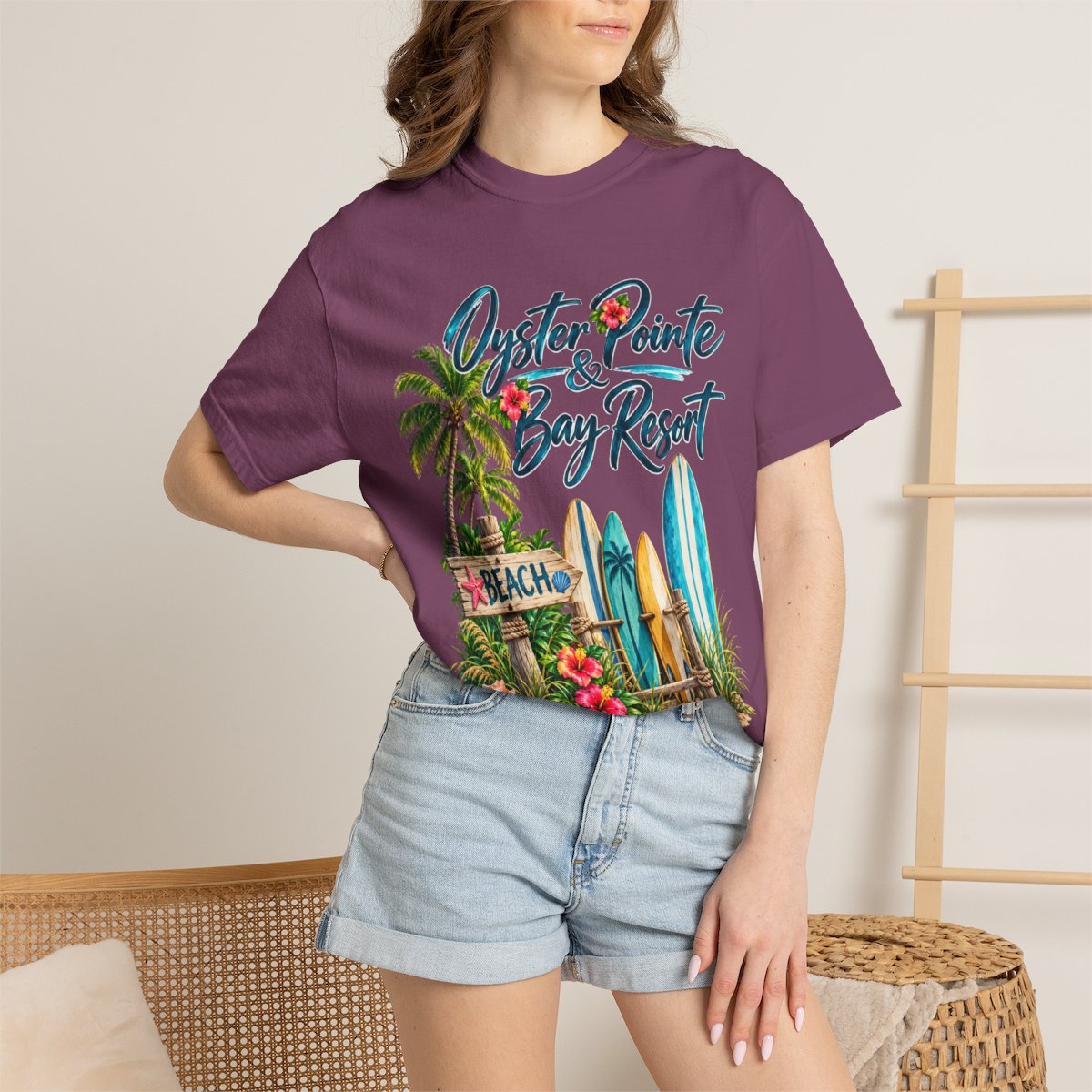 Oyster Pointe & Bay Resort Beach T-Shirt — Sebastian, FL Vacation Tee