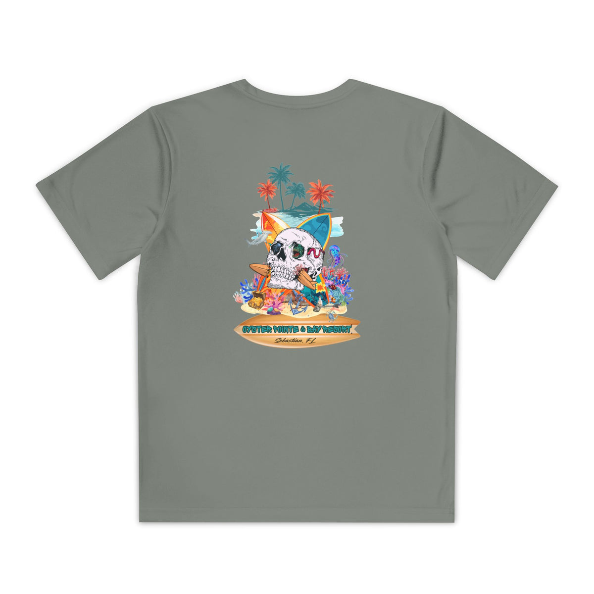 Youth Surf Skull Tee