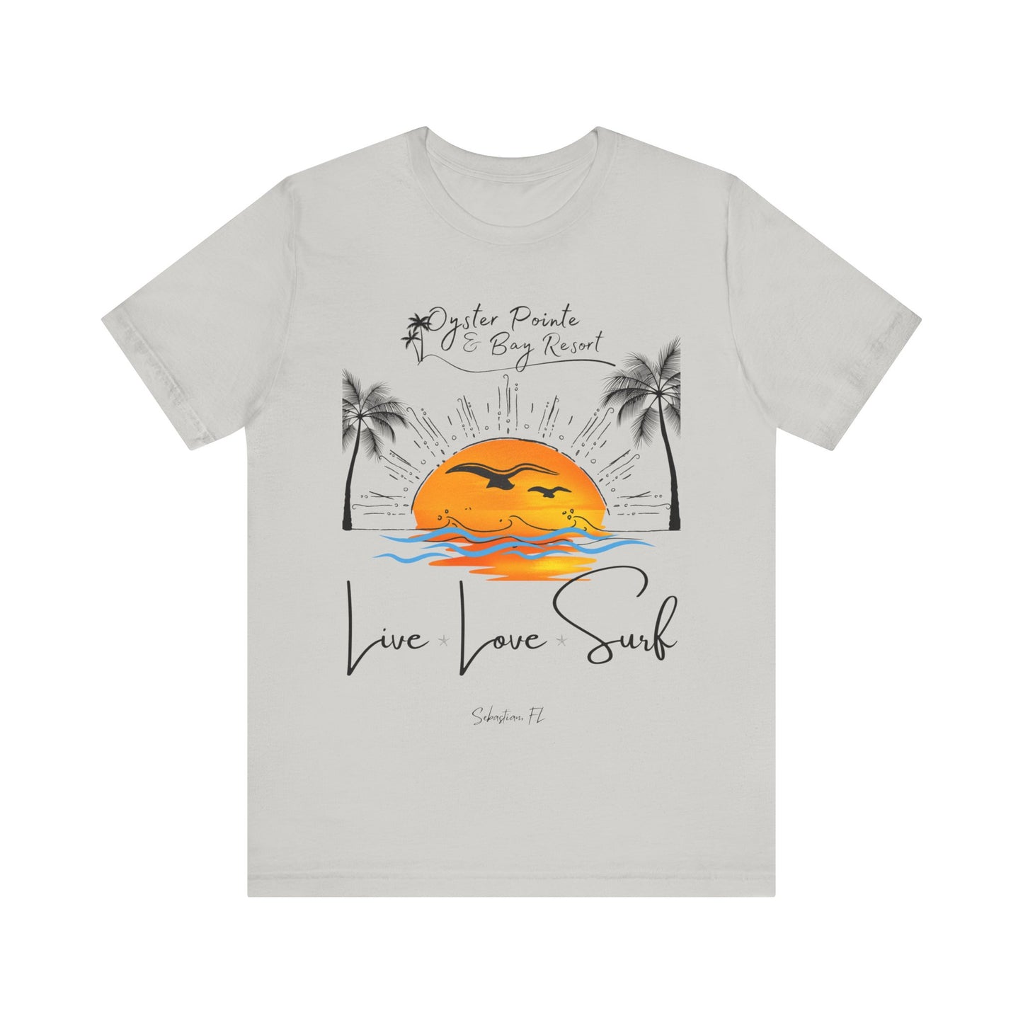 Ladies- Live, Love, Surf Summer T-Shirt