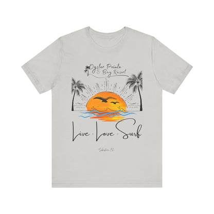 Ladies- Live, Love, Surf Summer T-Shirt