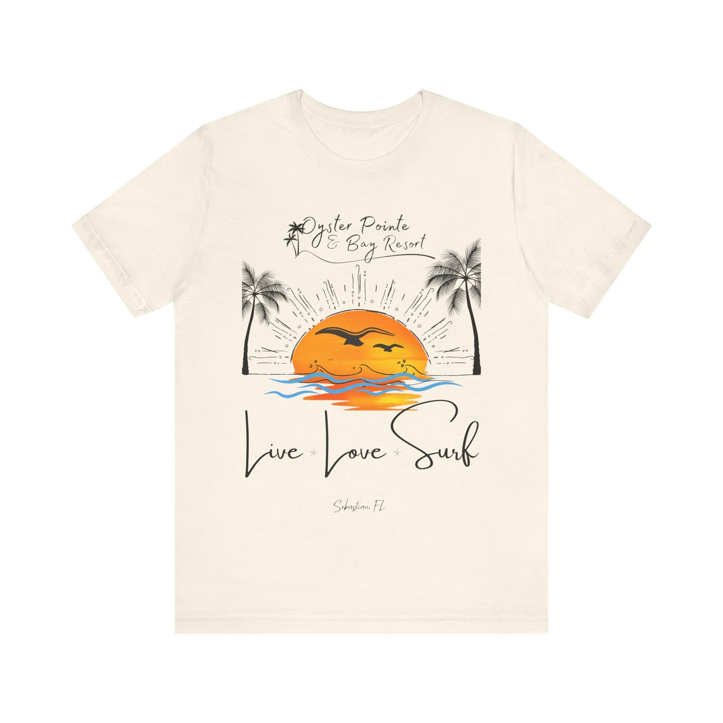 Ladies- Live, Love, Surf Summer T-Shirt
