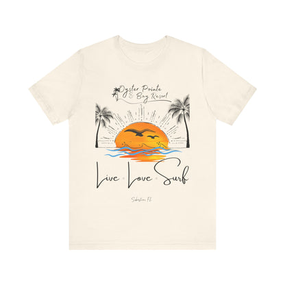 Ladies- Live, Love, Surf Summer T-Shirt
