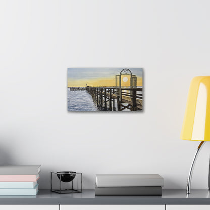 Boat Dock Sunrise- Canvas Painting