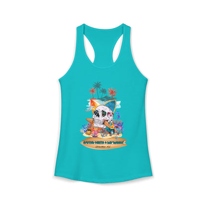 Women's Tropical Skull Racerback