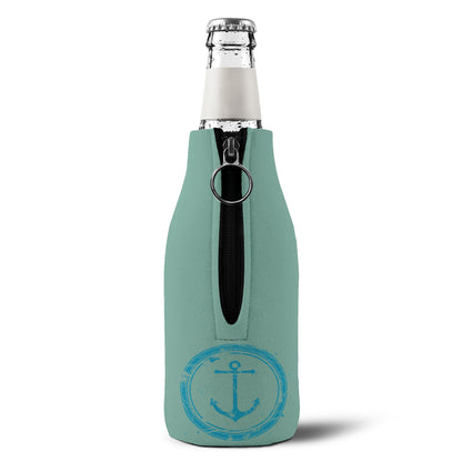 Oyster Pointe Zip-Up Bottle Cooler Sleeve