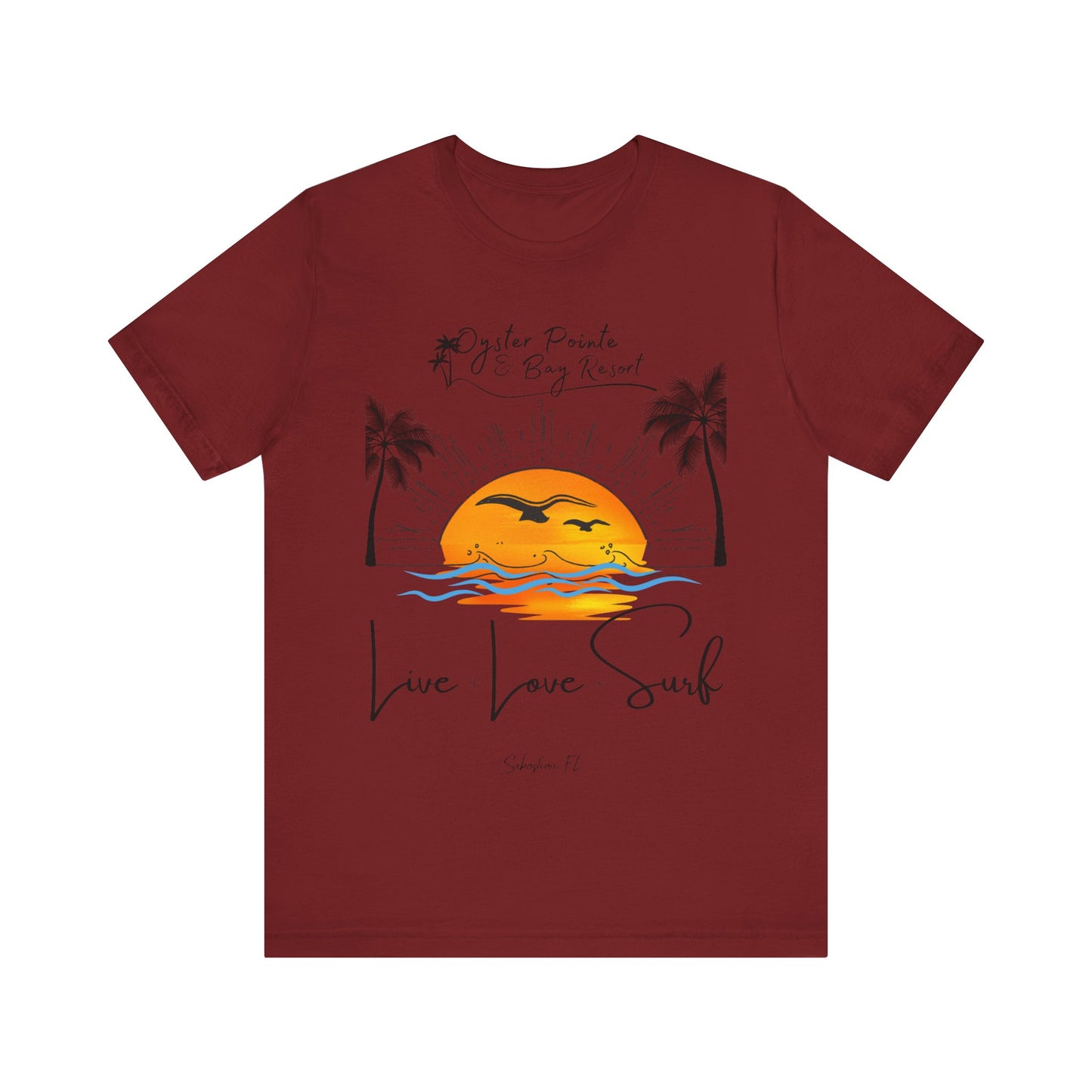 Ladies- Live, Love, Surf Summer T-Shirt