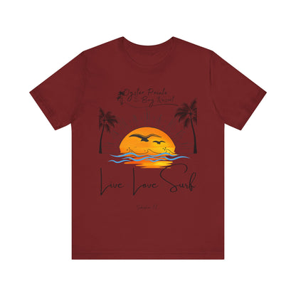 Ladies- Live, Love, Surf Summer T-Shirt