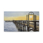 Boat Dock Sunrise- Canvas Painting