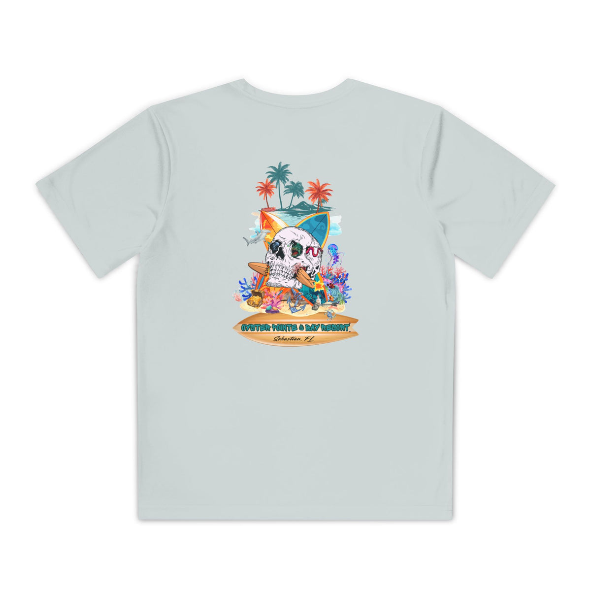 Youth Surf Skull Tee