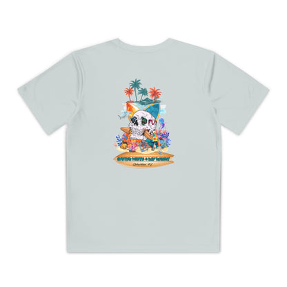 Youth Surf Skull Tee