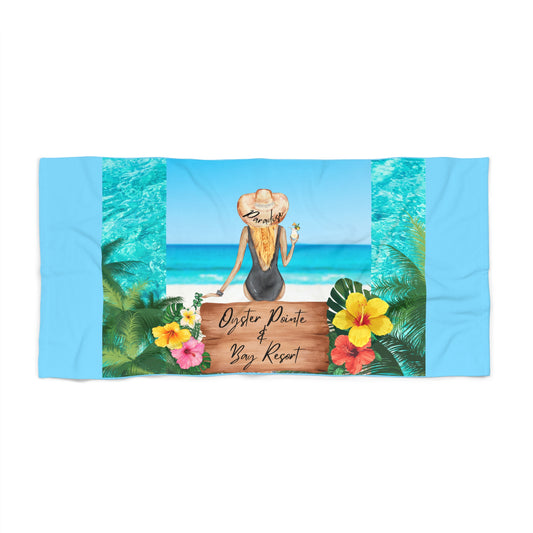 Beach Towel - Tropical Resort Design