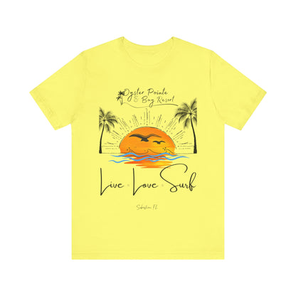 Ladies- Live, Love, Surf Summer T-Shirt