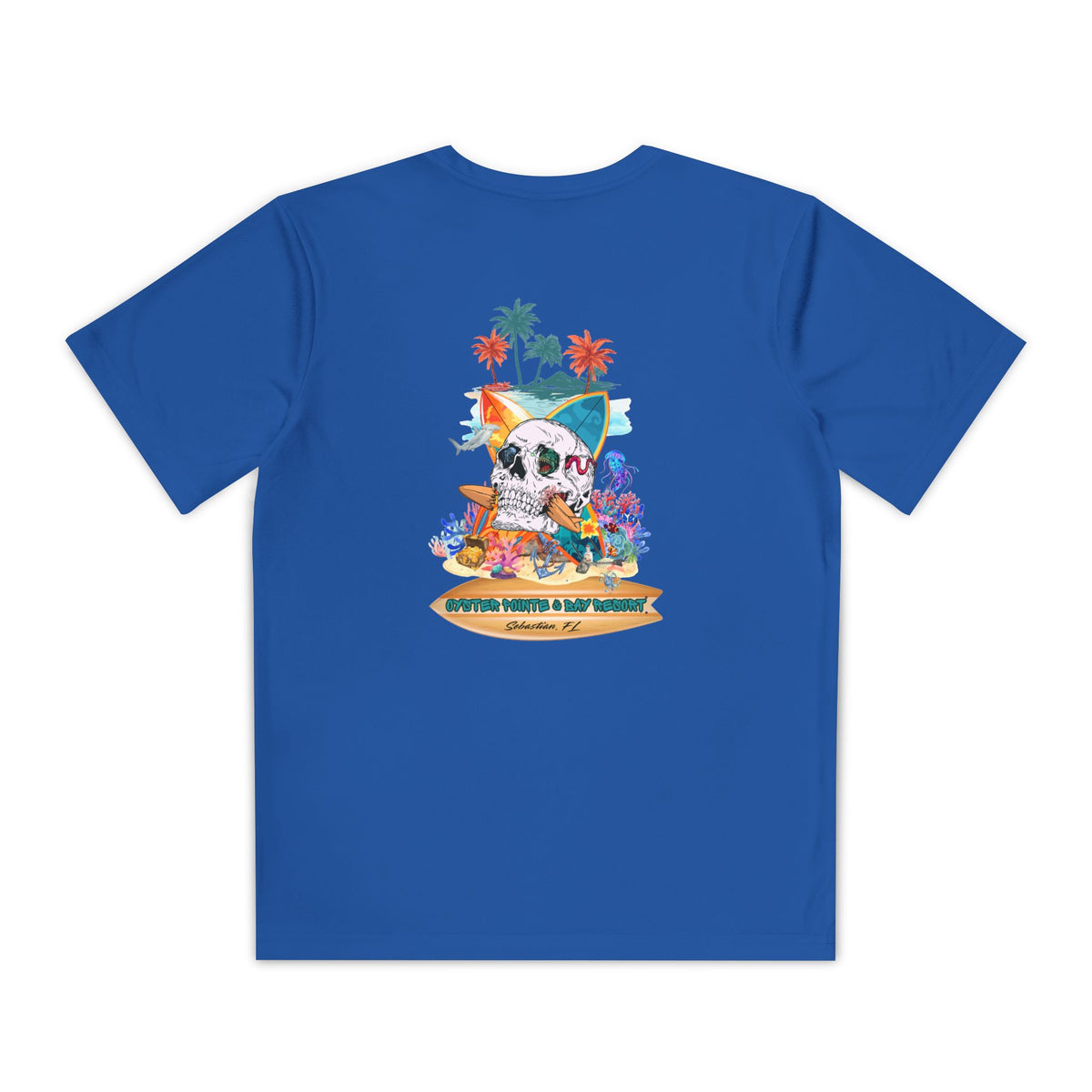 Youth Surf Skull Tee