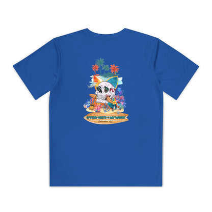 Youth Surf Skull Tee