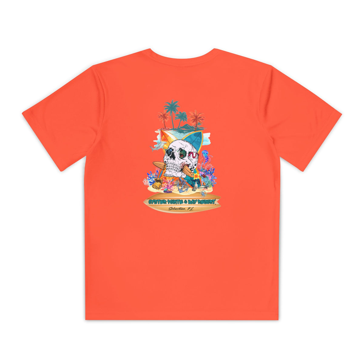 Youth Surf Skull Tee