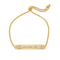 Engraved Adjustable Bar Bracelet
