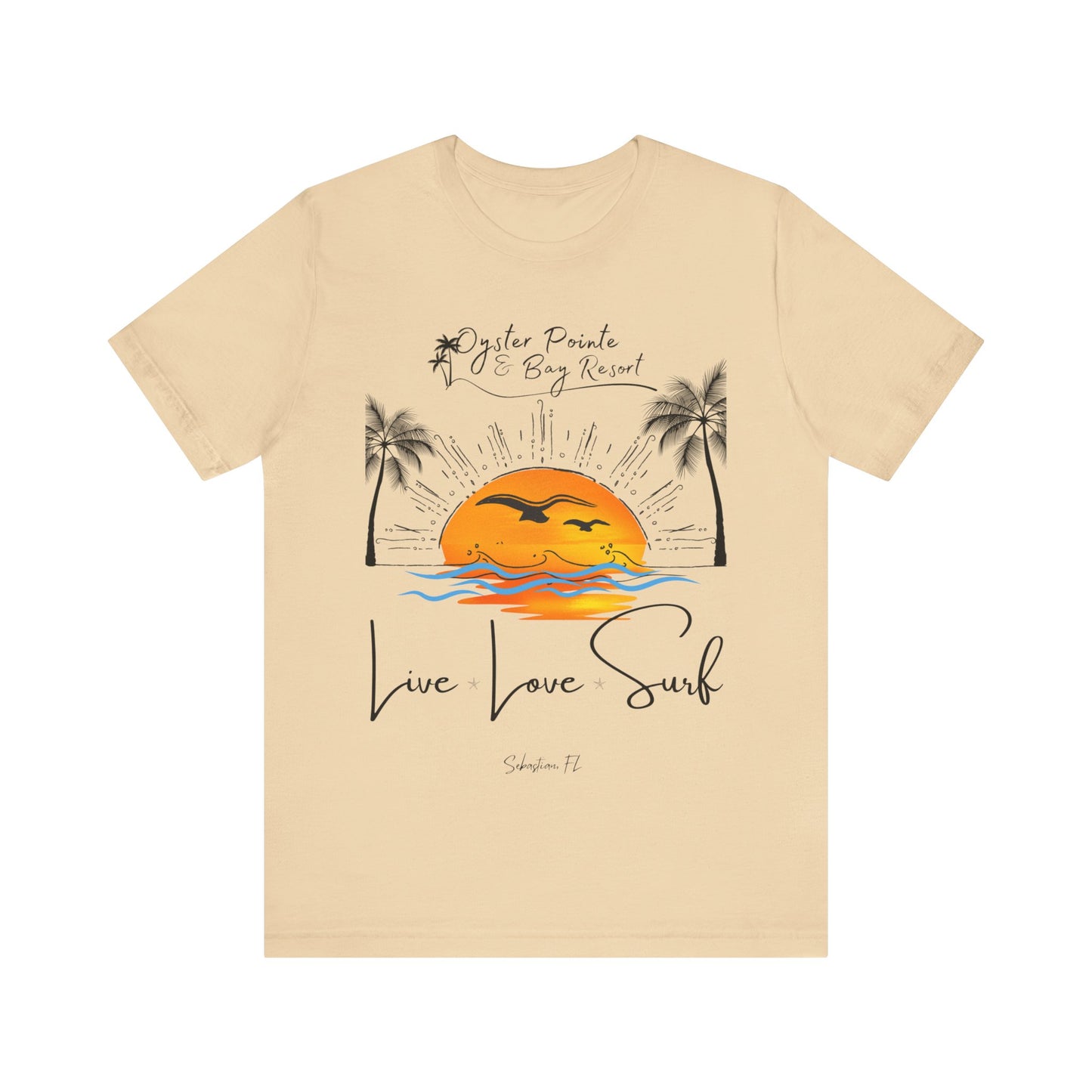 Ladies- Live, Love, Surf Summer T-Shirt