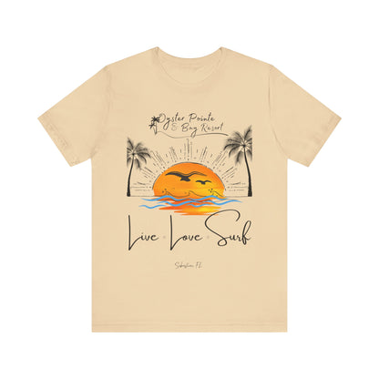 Ladies- Live, Love, Surf Summer T-Shirt