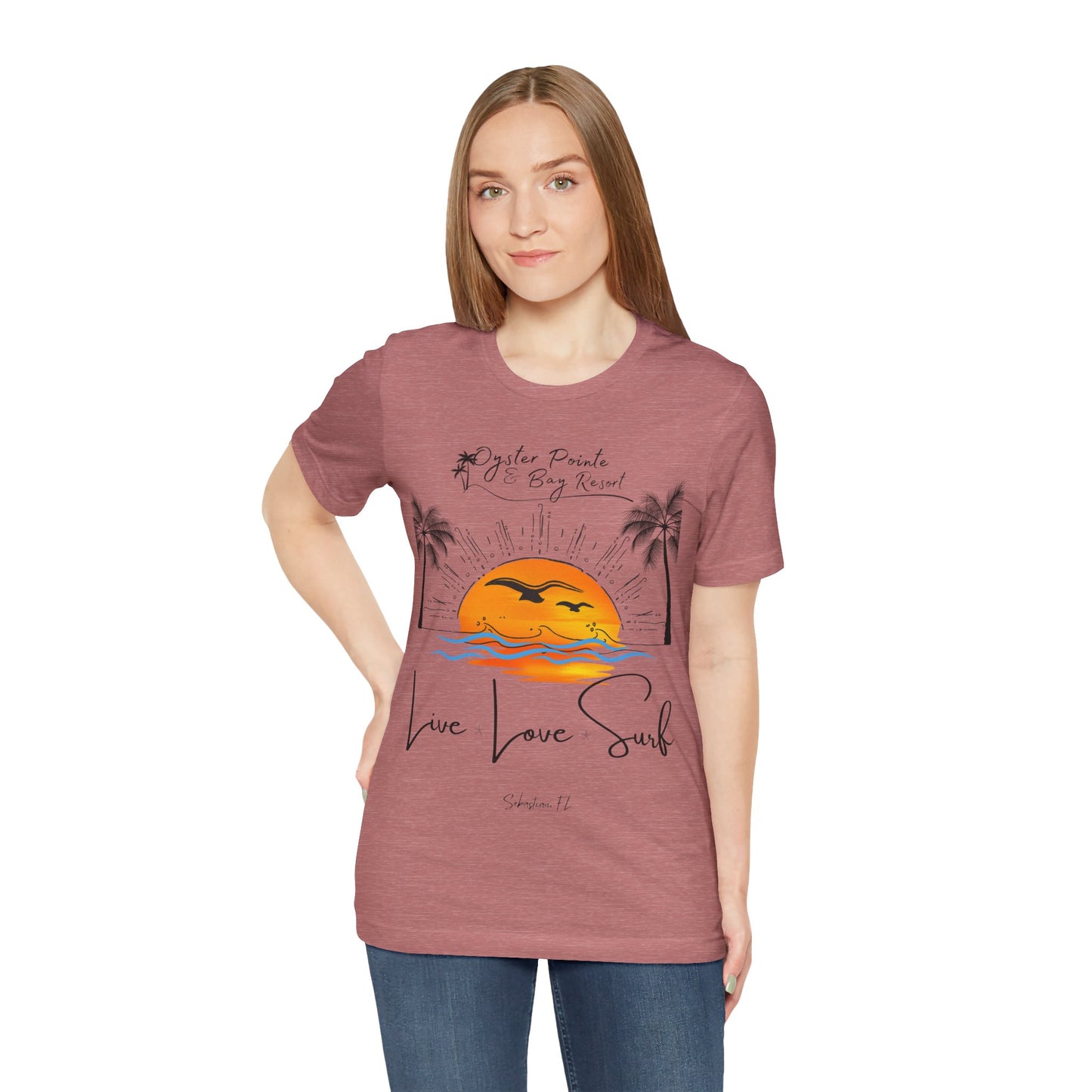 Ladies- Live, Love, Surf Summer T-Shirt