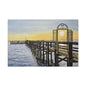 Boat Dock Sunrise- Canvas Painting