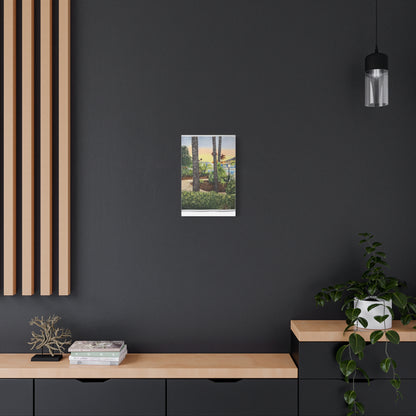 Tropical Poolside Canvas Wall Art