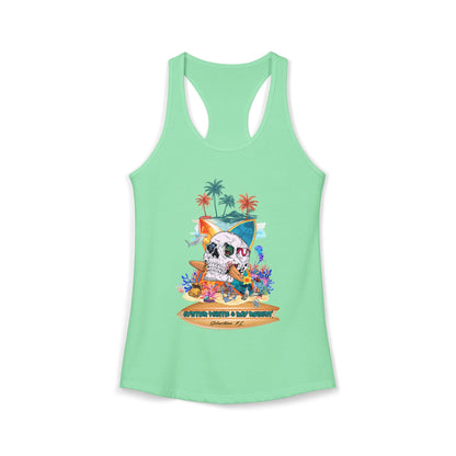 Women's Tropical Skull Racerback