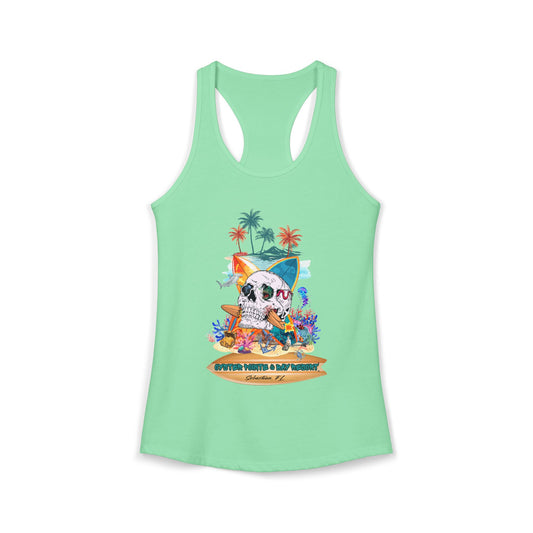 Women's Tropical Skull Racerback