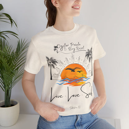 Ladies- Live, Love, Surf Summer T-Shirt