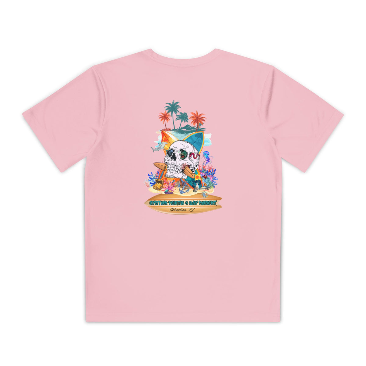 Youth Surf Skull Tee