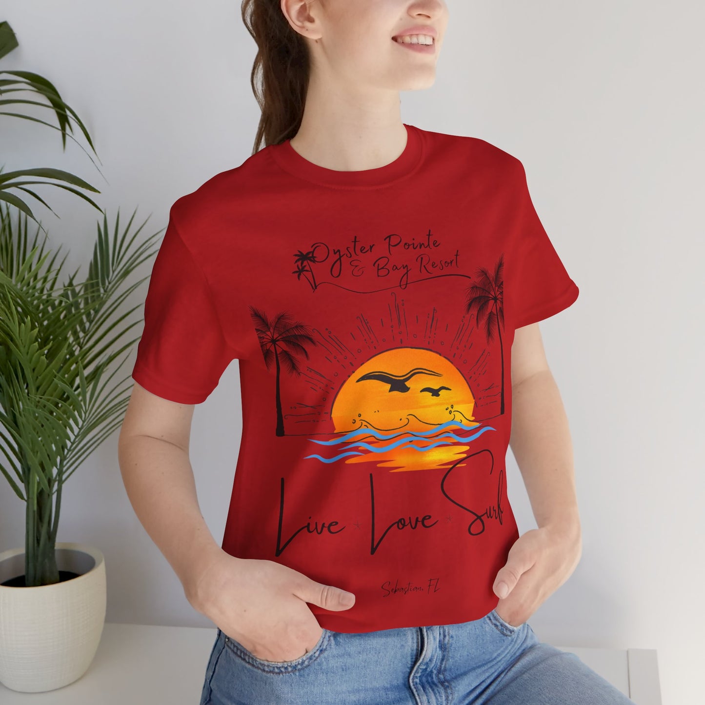 Ladies- Live, Love, Surf Summer T-Shirt