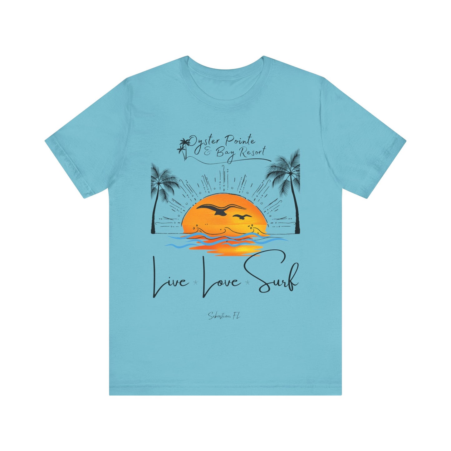Ladies- Live, Love, Surf Summer T-Shirt