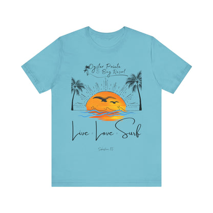 Ladies- Live, Love, Surf Summer T-Shirt