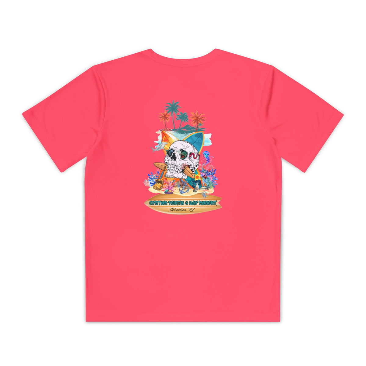 Youth Surf Skull Tee