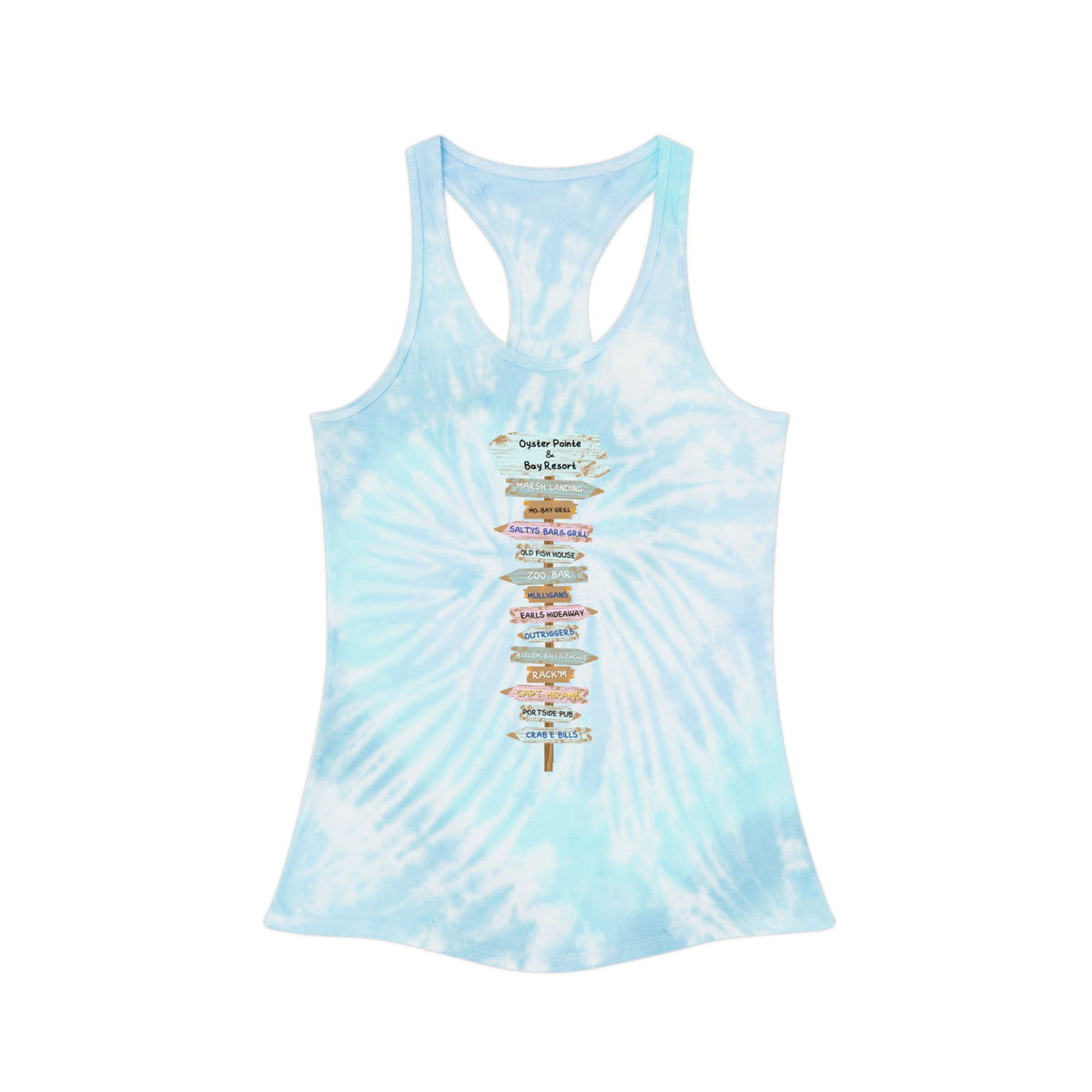 Tie-Dye Racerback Tank Top