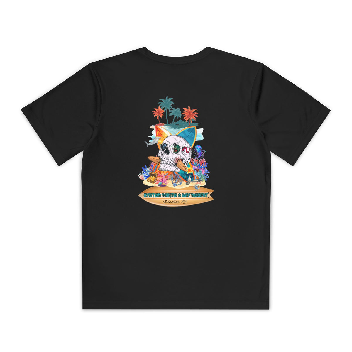 Youth Surf Skull Tee