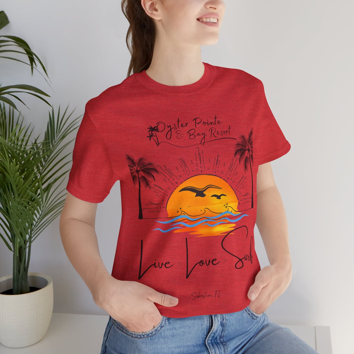 Ladies- Live, Love, Surf Summer T-Shirt