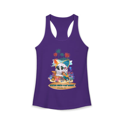 Women's Tropical Skull Racerback