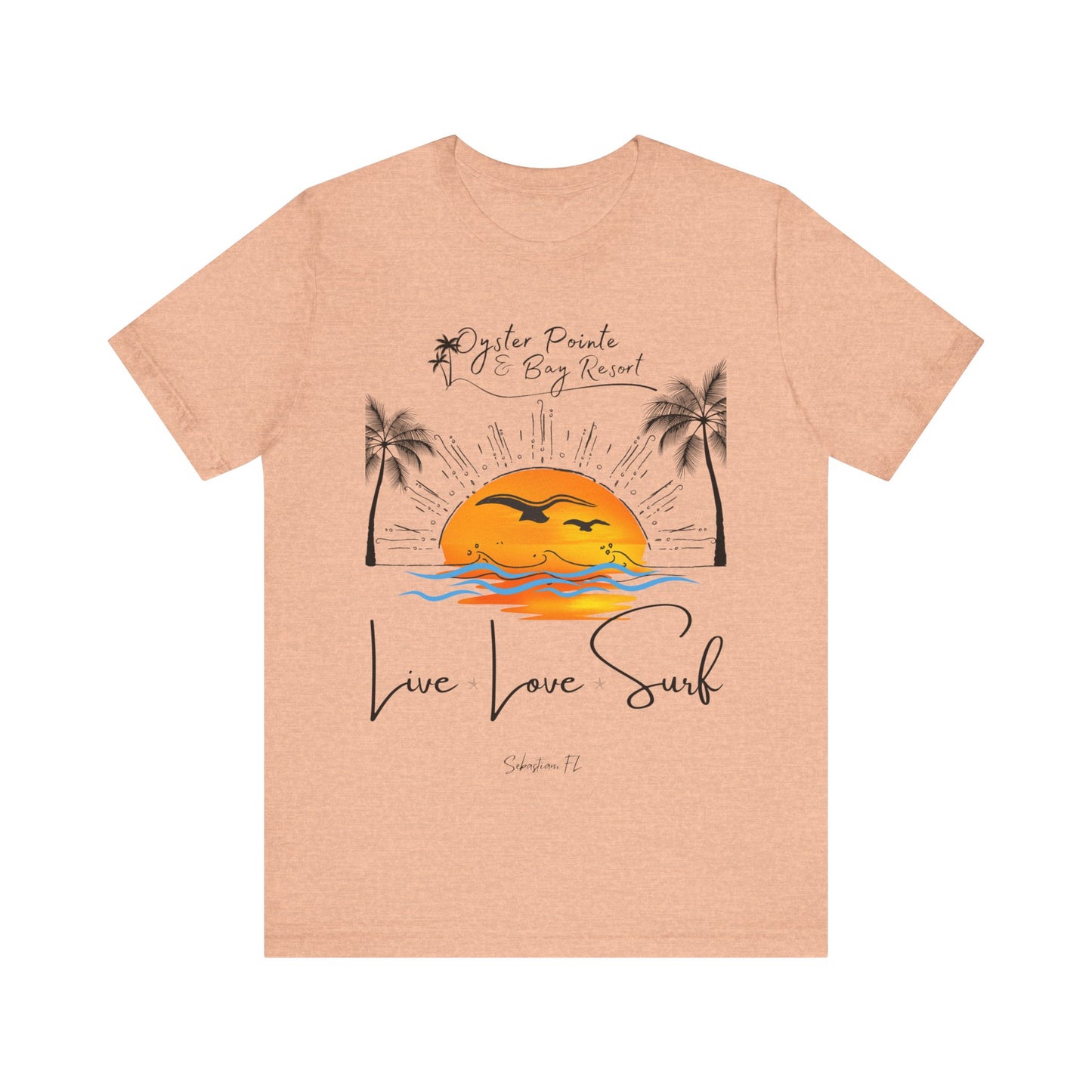 Ladies- Live, Love, Surf Summer T-Shirt