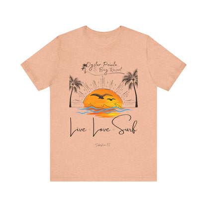 Ladies- Live, Love, Surf Summer T-Shirt