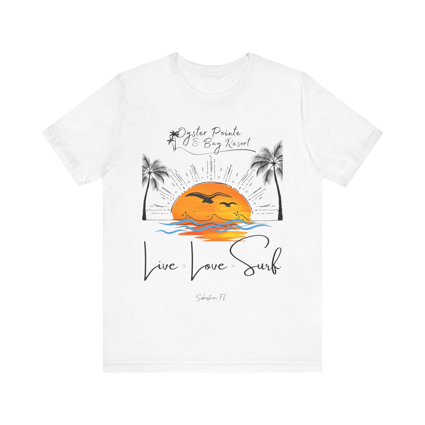 Ladies- Live, Love, Surf Summer T-Shirt