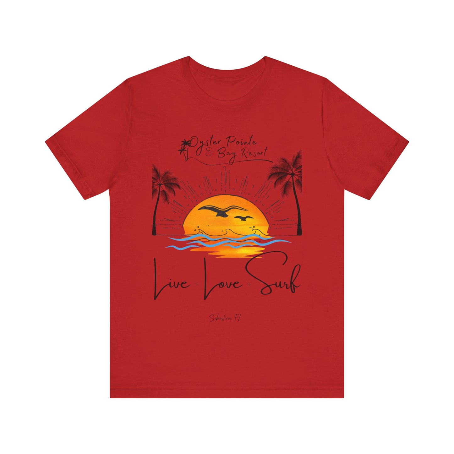 Ladies- Live, Love, Surf Summer T-Shirt