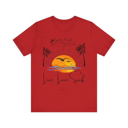 Ladies- Live, Love, Surf Summer T-Shirt