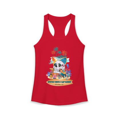 Women's Tropical Skull Racerback