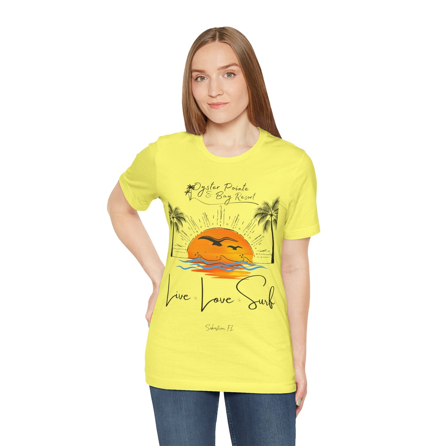 Ladies- Live, Love, Surf Summer T-Shirt