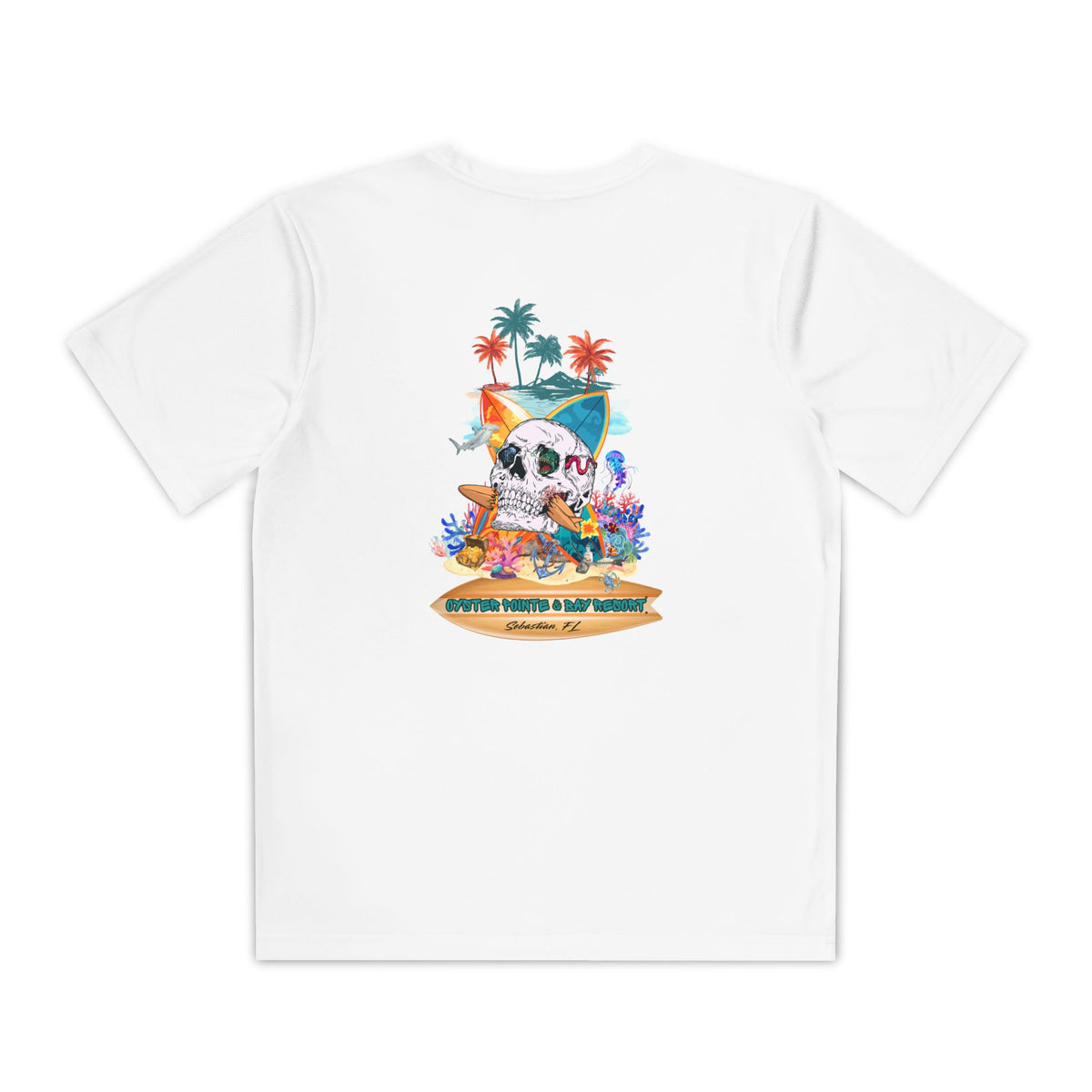 Youth Surf Skull Tee