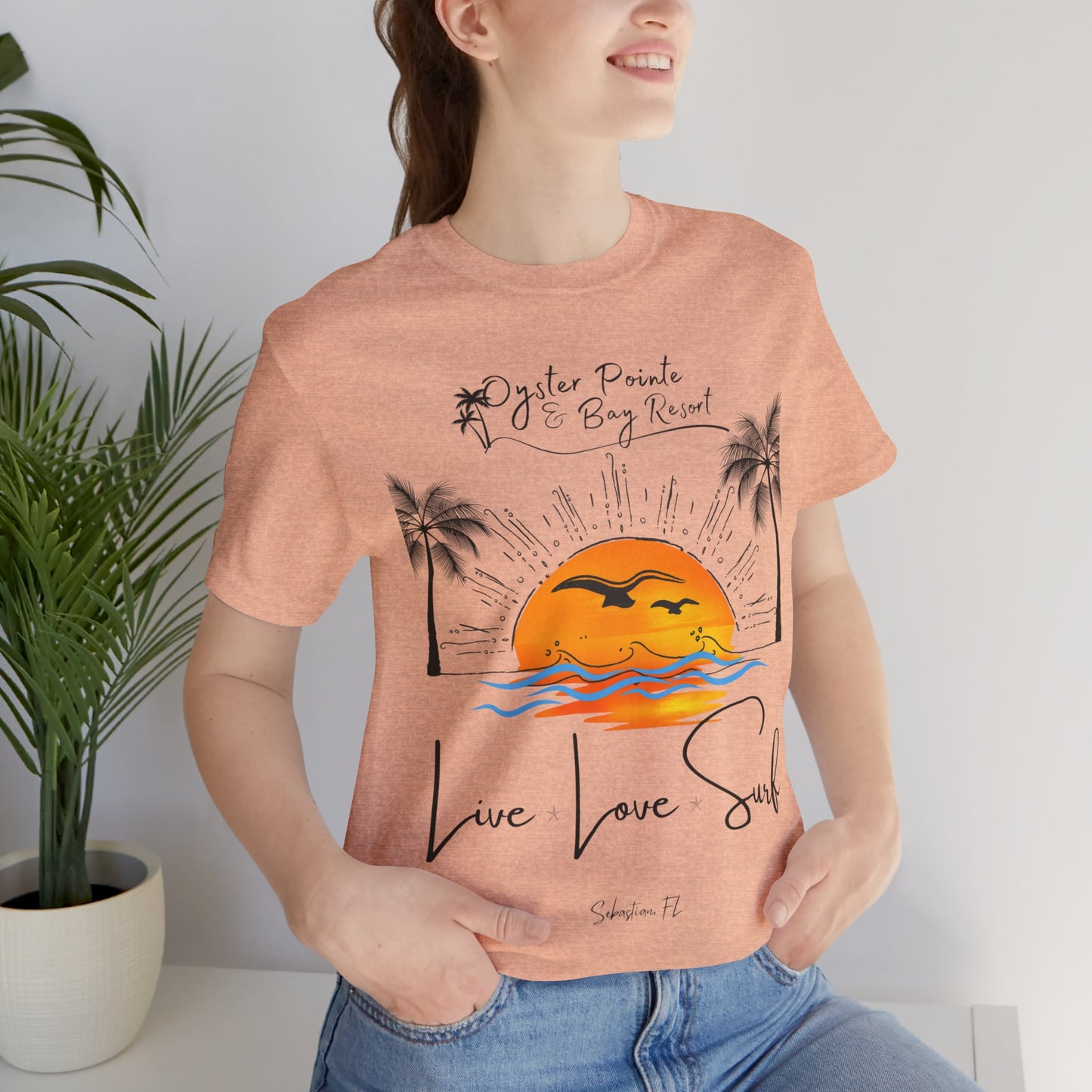 Ladies- Live, Love, Surf Summer T-Shirt