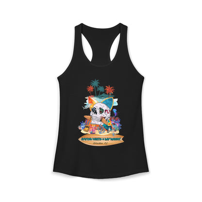 Women's Tropical Skull Racerback