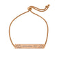 Engraved Adjustable Bar Bracelet