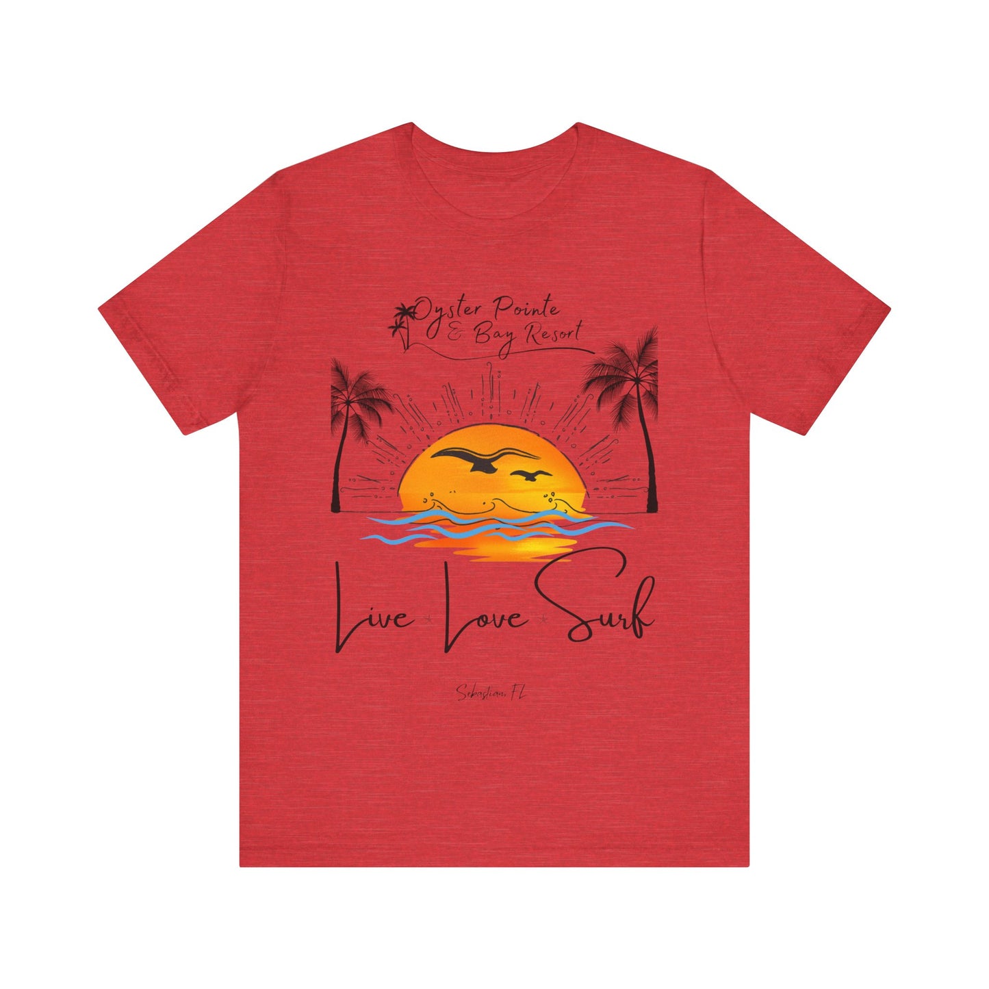 Ladies- Live, Love, Surf Summer T-Shirt